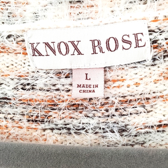 Knox Rose Cardigan Sweater multi color earth tones size large - Picture 3 of 5